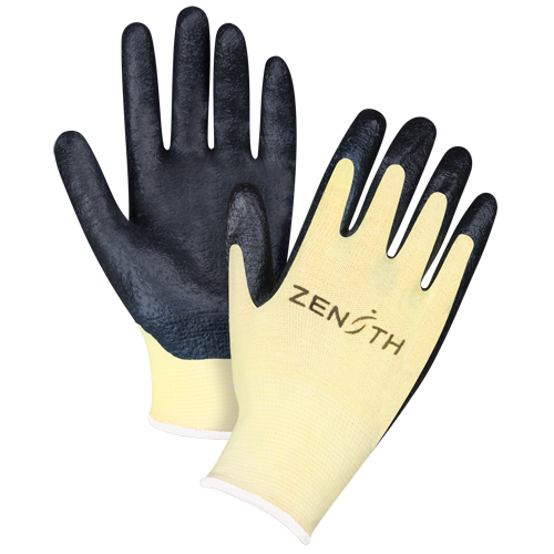 Gants r&eacute;sistants &agrave; la coupe avec prise sup&eacute;rieure, Taille 12/3T-Grand, Calibre 13, Rev&ecirc;tement Mousse de nitrile, Enveloppe en Aramide, ANSI/ISEA 105 niveau 3/EN 388 niveau 5 Nuna Depot Inc.