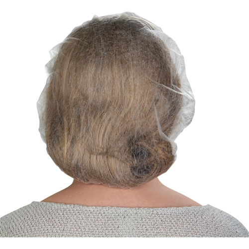 Bonnets bouffants non tiss&eacute;s, Polypropyl&egrave;ne, 21"/Grand, Blanc Nuna Depot Inc.