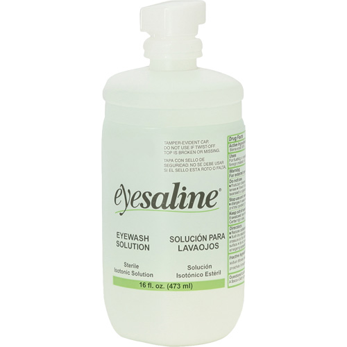 Bouteilles de solution saline pour douche oculaire, Bouteille Plein, 16 oz Nuna Depot Inc.