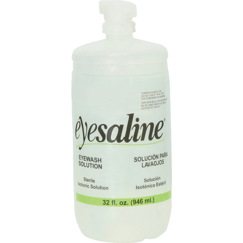 Bouteilles de solution saline pour douche oculaire, Bouteille Plein, 32 oz Nuna Depot Inc.
