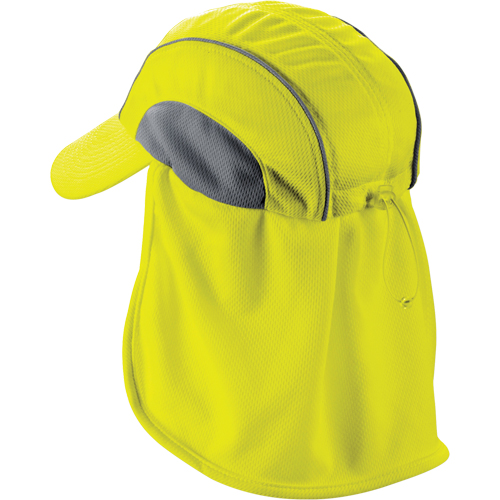 Chill-Its&reg; 6650 Cooling Hats with Neck Shades, Hi-Vis Lime Nuna Depot Inc.