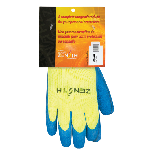 Gants haute visibilit&eacute; doubl&eacute;s d'acrylique de caoutchouc naturel, 2T-Grand, R&ecirc;vetement Latex de caoutchouc, Calibre 7, Enveloppe en Acrylique Nuna Depot Inc.
