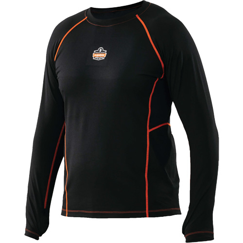 Long Sleeve Thermal Shirts, Men's, Medium, Black Nuna Depot Inc.