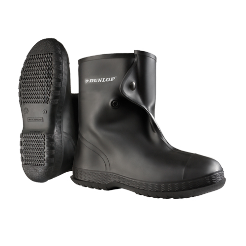 10" Black Overboots, PVC, Snap Closure, Fits Men's 6 - 7 Nuna Depot Inc.