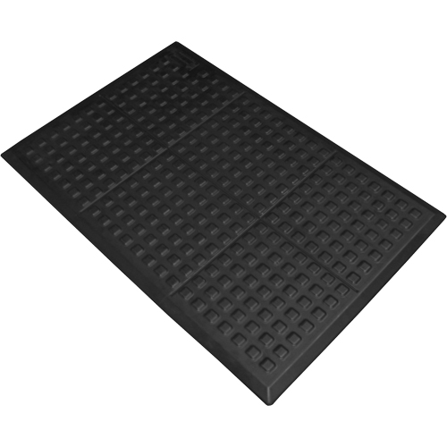 Tapis antifatigue Connect No 502 Rejuvenator pour poste de travail simple, Polyur&eacute;thane, 2' la c, 3' lo, 5/8" &eacute;paisseur, Noir Nuna Depot Inc.
