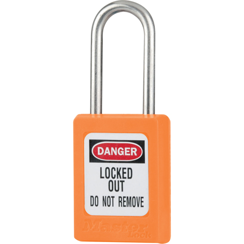 S31 Zenex Safety Padlock, Orange, Keyed Different, Thermoplastic, 1-3/8" Width Nuna Depot Inc.