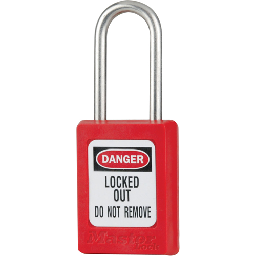 S31 Zenex Safety Padlock, Red, Keyed Different, Thermoplastic, 1-3/8" Width Nuna Depot Inc.
