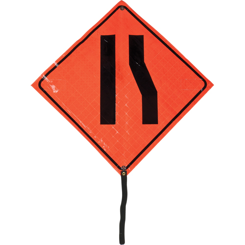 Enseigne enroulable chauss&eacute;e &eacute;troite, 24" x 24", Vinyle, Pictogramme Nuna Depot Inc.