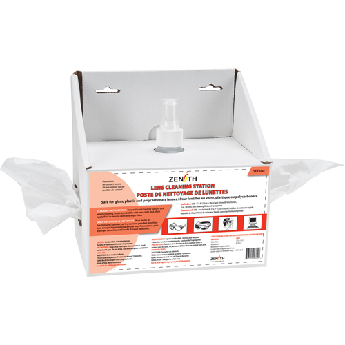 Disposable Lens Cleaning Station, Cardboard, 8" L x 4" D x 8" H Nuna Depot Inc.