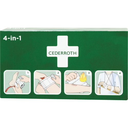Coagulant 4-dans-1 cederroth, 9" lo x 5-1/2" la Nuna Depot Inc.