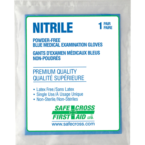 Medical Examination Gloves, Large, Nitrile, 5-mil, Powder-Free, Clear, Class 2 Nuna Depot Inc.