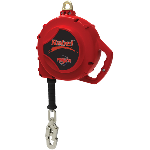 Rebel Self Retracting Lifeline, 33', Galvanized Steel, Swivel Nuna Depot Inc.