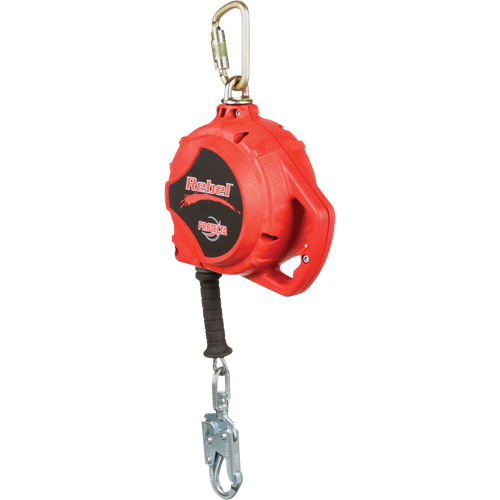 Rebel Self Retracting Lifeline, 33', Galvanized Steel, Swivel Nuna Depot Inc.