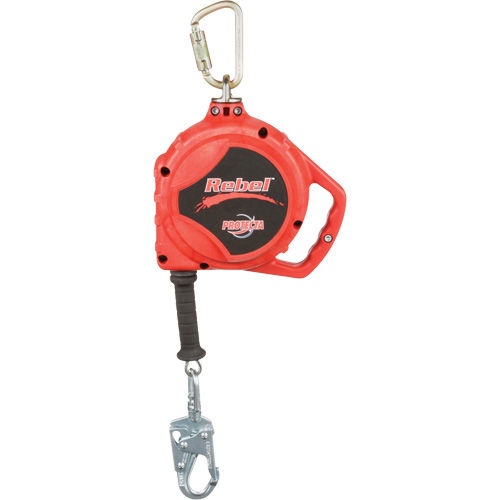 Rebel Self Retracting Lifeline, 33', Galvanized Steel, Swivel Nuna Depot Inc.