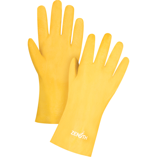 Rough-Finish Chemical-Resistant Gloves, Size 9, 12" L, PVC, Interlock Inner Lining, 47-mil Nuna Depot Inc.