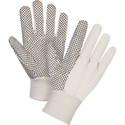 Gants en toile de coton &agrave; pois sur la paume, 8 oz, Grand Nuna Depot Inc.