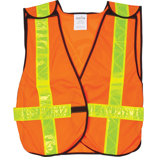 Veste de s&eacute;curit&eacute; d'usage standard, Orange haute visibilit&eacute;, Grand, Polyester Nuna Depot Inc.