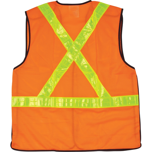 Veste de s&eacute;curit&eacute; pour la circulation d&eacute;tachable en cinq points, Orange haute visibilit&eacute;, Moyen, Polyester Nuna Depot Inc.