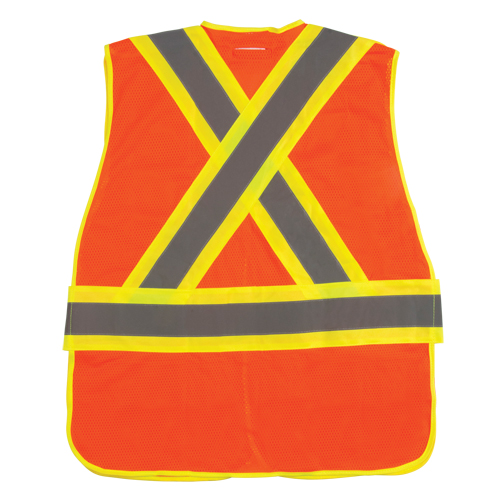 CSA Compliant High Visibility Surveyor Vest, High Visibility Orange, 2X-Large, Polyester Nuna Depot Inc.