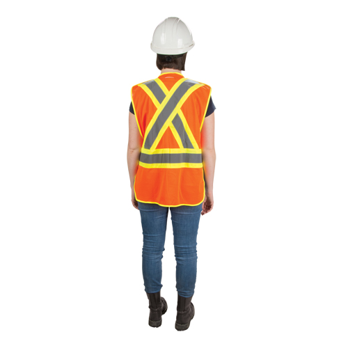 CSA Compliant High Visibility Surveyor Vest, High Visibility Orange, 2X-Large, Polyester Nuna Depot Inc.