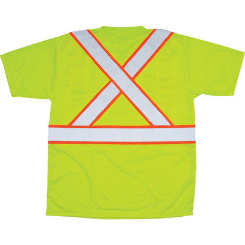 T-shirt conforme &agrave; la CSA, Polyester, Moyen, Jaune lime haute visibilit&eacute; Nuna Depot Inc.