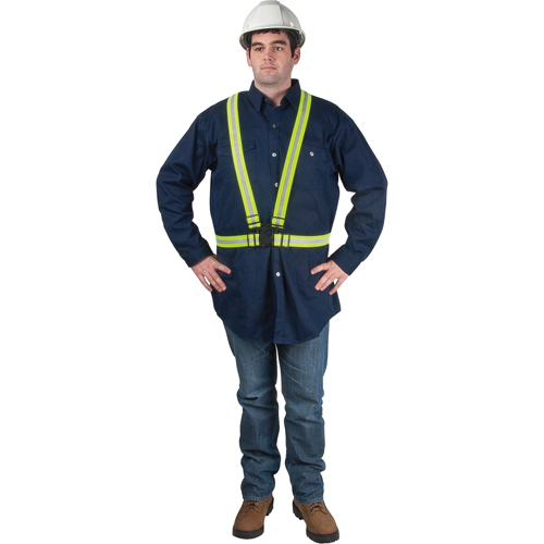 Harnais de s&eacute;curit&eacute; d'usage standard, Jaune lime haute visibilit&eacute;, Couleur r&eacute;fl&eacute;chissante Argent, 3T-Grand Nuna Depot Inc.