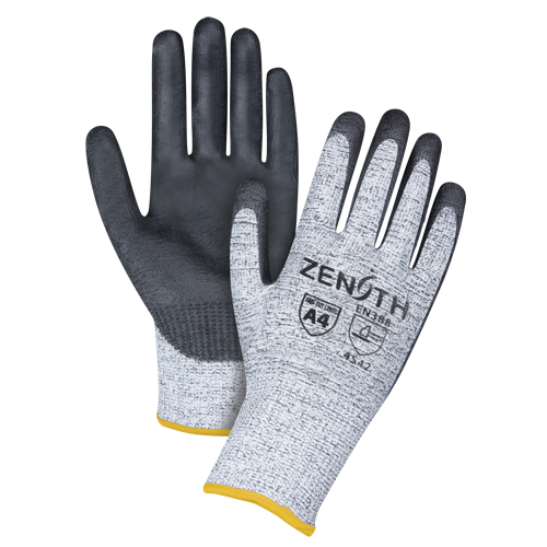 Gants &eacute;lastiques sans coutures r&eacute;sistants &agrave; la coupe, Taille 2T-Grand/11, Calibre 13, Rev&ecirc;tement Polyur&eacute;thane, Enveloppe en PEHP, ANSI/ISEA 105 niveau 4/EN 388 niveau 5 Nuna Depot Inc.