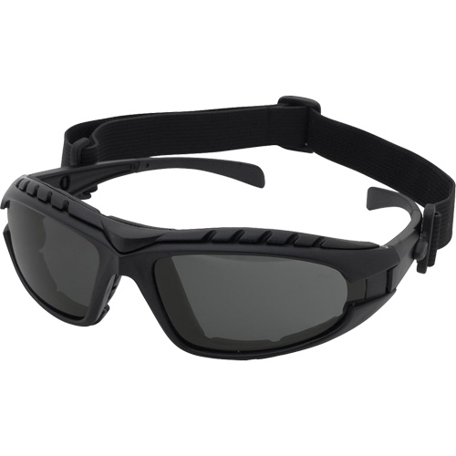 Lunettes de s&eacute;curit&eacute; &agrave; monture noire Dustdevil, Lentille Gris, Antibu&eacute;e/Anti-&eacute;gratignures, ANSI Z87+/R&eacute;pond ou surpasse la norme CSA Z94.3 Nuna Depot Inc.