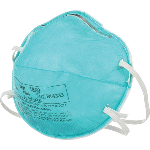 Respirateur 1860 contre les particules pour les soins de la sant&eacute;, N95, Certifi&eacute; NIOSH Nuna Depot Inc.