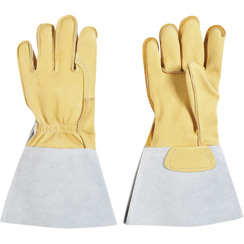 Gants pour monteur de lignes, Grand, Paume en Cuir fleur de vache, Doublure en Coton Nuna Depot Inc.