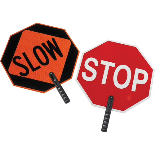 Double-Sided "Stop/Slow" Traffic Control Sign, Plastic, Bolt-On Nuna Depot Inc.