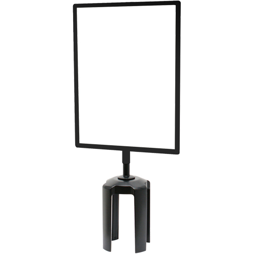 Tensabarrier&reg; Sign Frame with Adapter, Black Nuna Depot Inc.