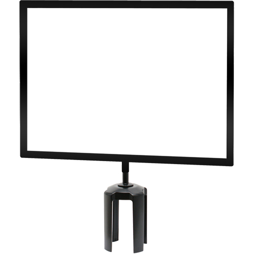 Tensabarrier&reg; Sign Frame with Adapter, Black Nuna Depot Inc.
