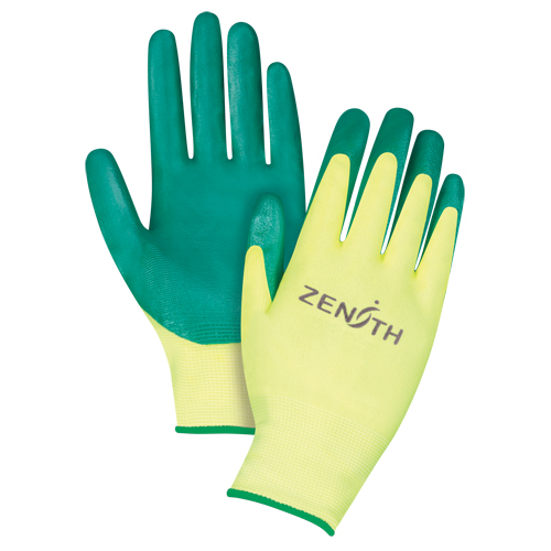 Gants de premi&egrave;re qualit&eacute; ZX-3, 8/Moyen, R&ecirc;vetement Nitrile, Calibre 15, Enveloppe en Nylon Nuna Depot Inc.
