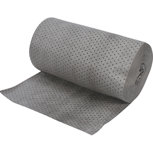 Industrial-Grade Fine Fibre Sorbent Rolls, Heavyweight, 150' L x 30" W, 70 gal. Absorbancy Nuna Depot Inc.