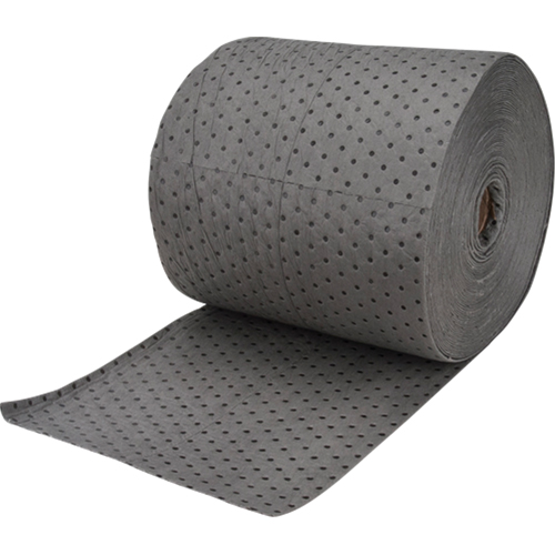 Industrial-Grade Fine Fibre Sorbent Rolls, Heavyweight, 150' L x 15" W, 35 Gal. Absorbancy Nuna Depot Inc.