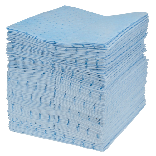 Premium Blue Bonded Sorbent Pads, Oil Only, 15" x 17", 30 gal. Absorbancy Nuna Depot Inc.