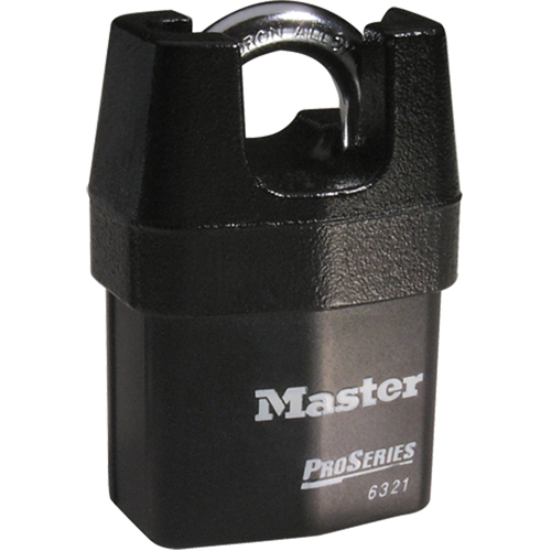 ProSeries&reg; Shrouded Padlock, Black, Keyed Different, Laminated Steel, 2-3/8" Width Nuna Depot Inc.