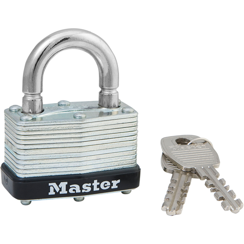 Laminated Padlock, Silver, Keyed Alike, Laminated Steel, 1-3/4" Width Nuna Depot Inc.