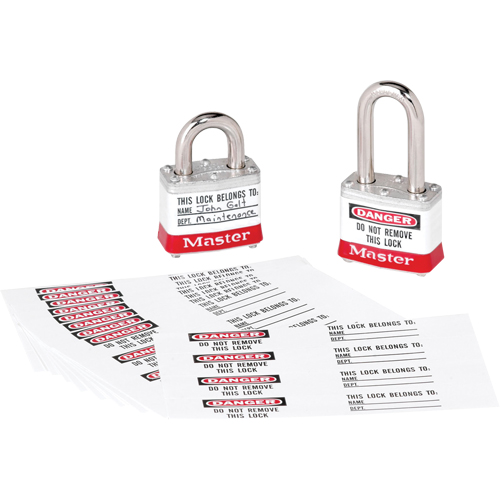 &eacute;tiquettes d'identification &agrave; photo pour cadenas en thermoplastique Zenex Nuna Depot Inc.