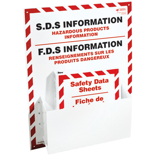Postes d'information de fiches de donn&eacute;es de s&eacute;curit&eacute;, Anglais & français, Compris reliures Nuna Depot Inc.