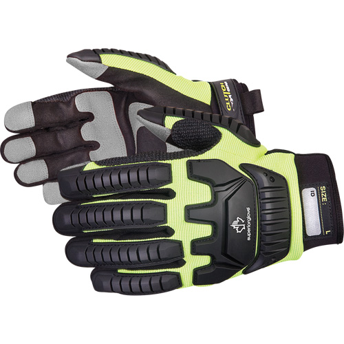 Gants de m&eacute;canicien r&eacute;sistants aux chocs Clutch Gear, Paume PVC, Taille Petit Nuna Depot Inc.