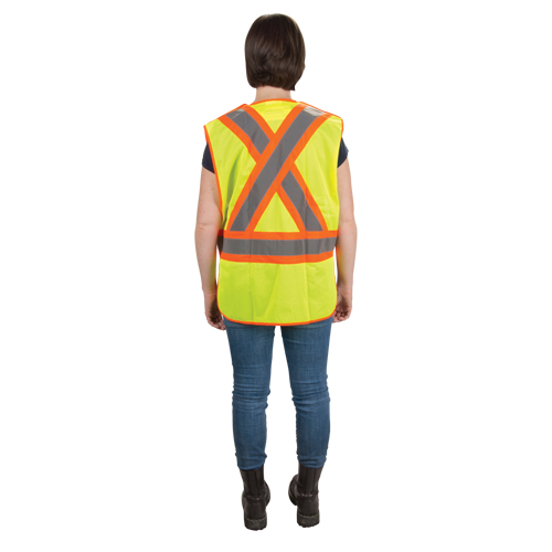 CSA Compliant High Visibility Surveyor Vest, High Visibility Lime-Yellow, 2X-Large, Polyester Nuna Depot Inc.