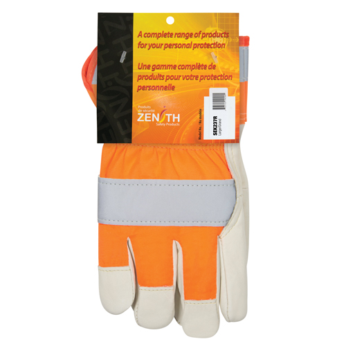 Orange High-Visibility Superior Warmth Fitters Gloves, Large, Grain Cowhide Palm, Thinsulate Inner Lining Nuna Depot Inc.