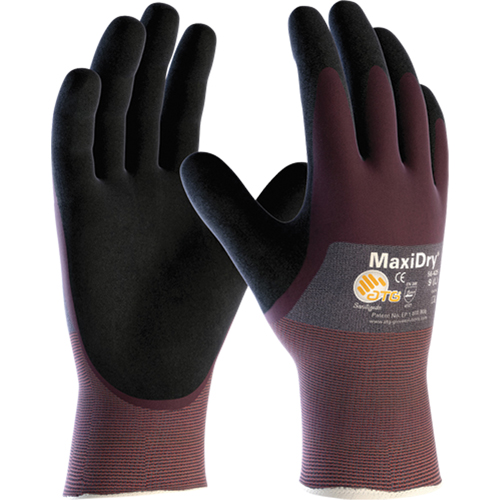 MaxiDry&reg; Gloves, Medium, Foam Nitrile Coating, 18 Gauge, Nylon Shell Nuna Depot Inc.