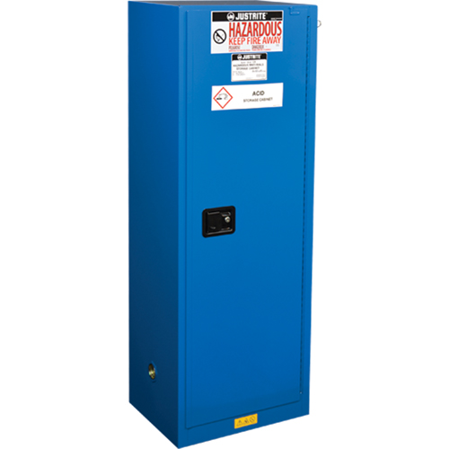 Armoires &eacute;troites doubl&eacute;es pour rangement de mati&egrave;res dangereuses Chem-Cor, 22 gal., 23,25" x 65" x 18" Nuna Depot Inc.