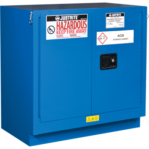 Armoires sous le comptoir doubl&eacute;es pour rangement de mati&egrave;res dangereuses Chem-Cor, 22 gal., 35" x 35" x 22" Nuna Depot Inc.