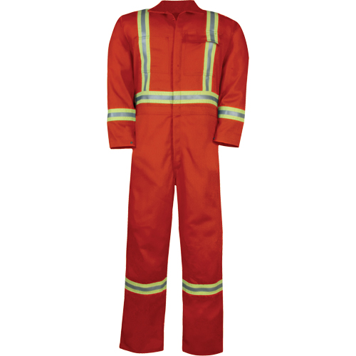 Combinaison non doubl&eacute;e haute visibilit&eacute;, Taille Petit, Orange Nuna Depot Inc.