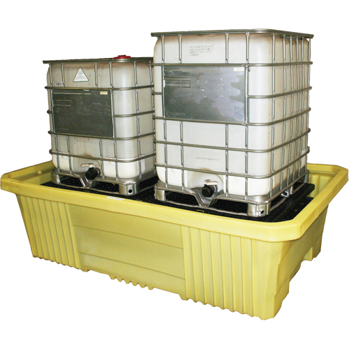 GRV double avec drain 4000i, Capacit&eacute; de d&eacute;versement 750 gal. US, 113" x 71" x 32" Nuna Depot Inc.