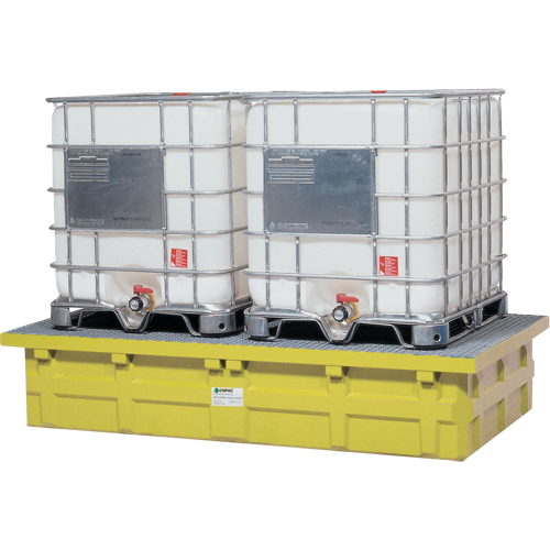 GRV double &agrave; dessus bas sans drain, Capacit&eacute; de d&eacute;versement 385 gal. US, 110" x 55" x 20" Nuna Depot Inc.